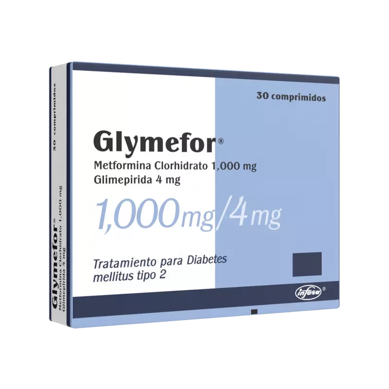 GLYMEFOR 1000/4MG X 30 COMPRIMIDOS