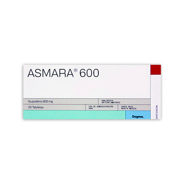 ASMARA 600 MG X 20 TABLETAS