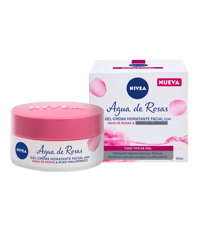 NIVEA CREMA GEL ROSAS ACIDO HIALURONICO X 50ML