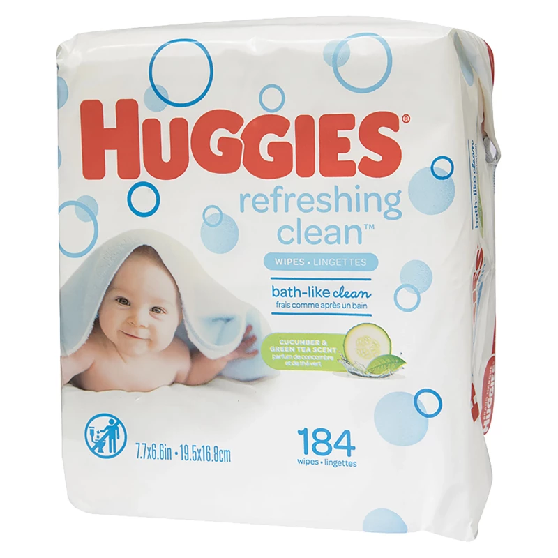 HUGGIES TOA HUM NAT REFRESHING REFILL X 184