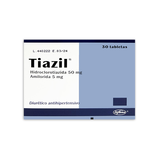 TIAZIL 50/5 MG X 30 TABLETAS