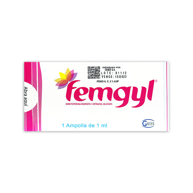 FEMGYL AMPOLLA 50MG/ 5MG 1ML X 1