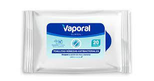 VAPORAL TOALLAS HUMEDAS X 20 UNIDADES