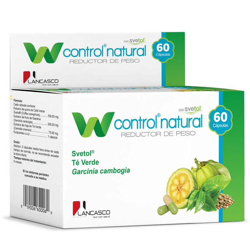 W CONTROL NATURAL REDUCTOR DE PESO CAPSULAS X 60