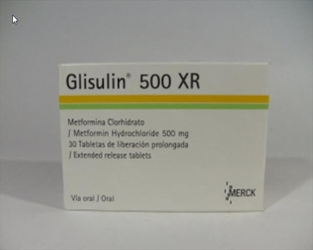 GLISULIN XR 500MG TABLETAS X 30