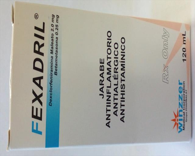 FEXADRIL 2/0.25MG X 120 ML JARABE