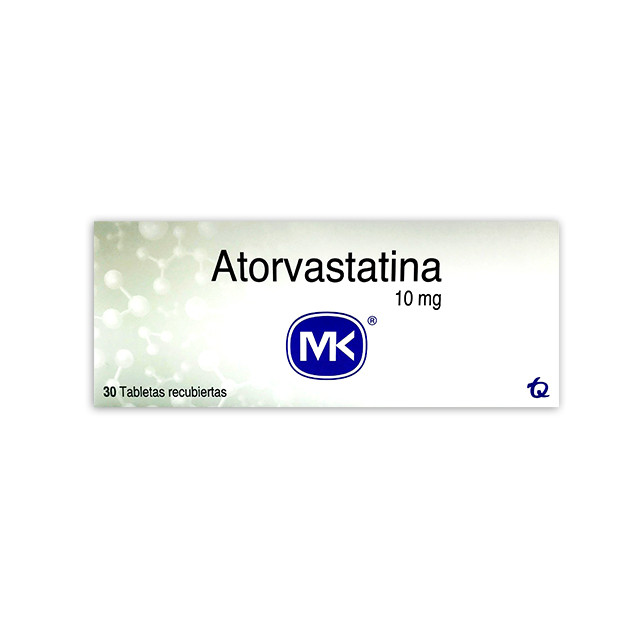 ATORVASTATINA MK TABLETAS 10MG X 30