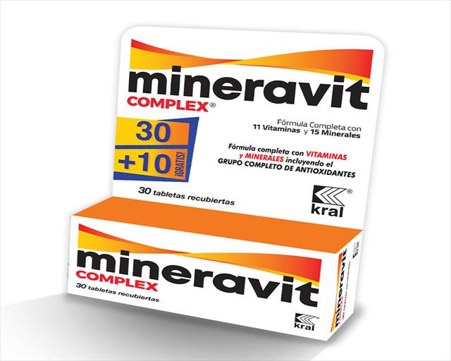 MINERAVIT COMPLEX X 30 + 10 TABLETAS