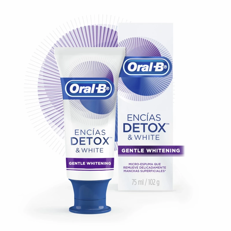 PASTA DENTAL ORAL-B DETOX GENTLE WHITENING X 75ML