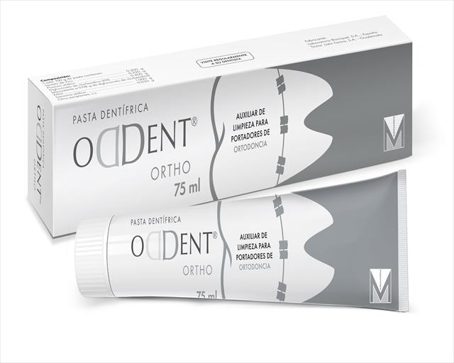 PASTA DENTAL ODDENT ORTHO ETIQUETA GRIS X 75ML