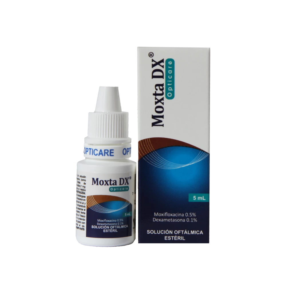 MOXTA DX SOLUCION OFTALMICA X 5 ML