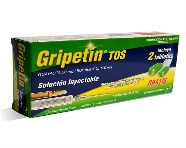 GRIPETIN GRIP Y TOS 2 ML X 1 INY + 2 TABLETAS