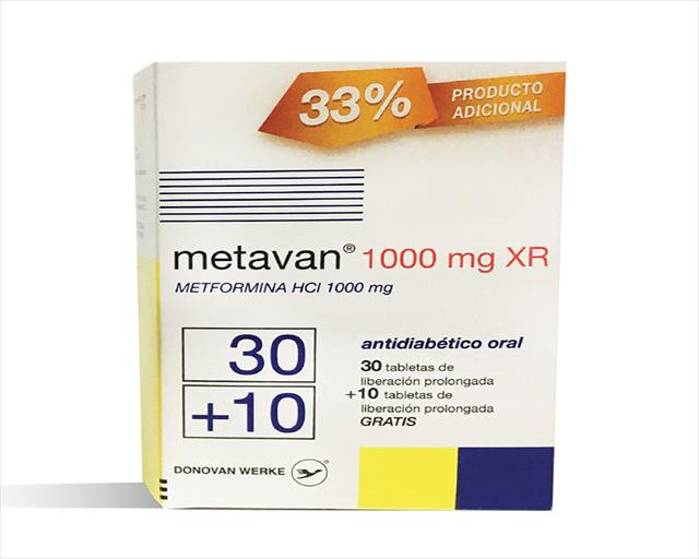 METAVAN XR 1G X 30+10 TABLETAS RECUBIERTAS