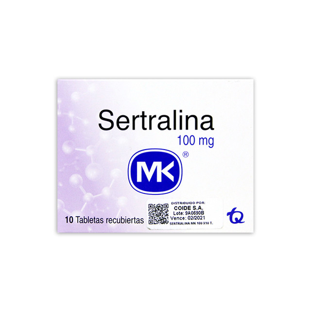 SERTRALINA MK TABLETAS 100MG X 10