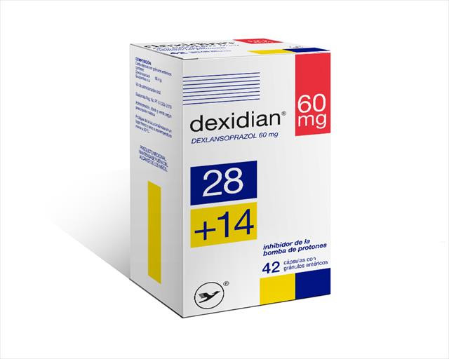 DEXIDIAN 60MG X 28+14 CAPSULAS CON GRANULOS ENTERICOS