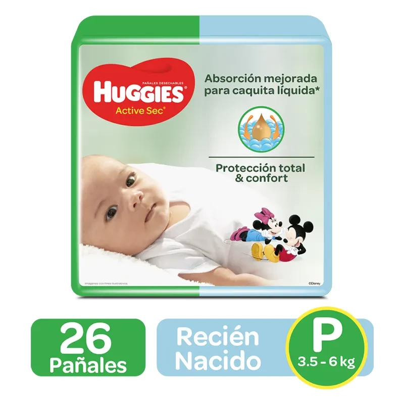 HUGGIES ACTIVE SEC MAXI P X 25