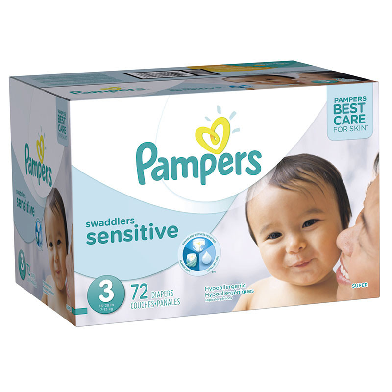 PAMPERS SWADDLERS  SUPER TALLA 3 X 72