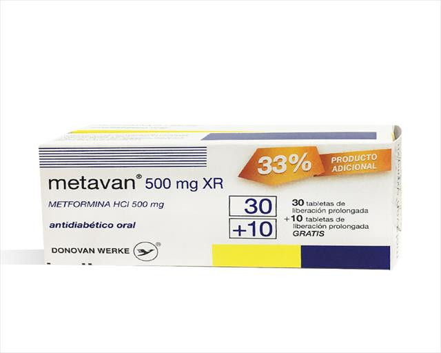 METAVAN XR 500MG X 30+10TABLETAS