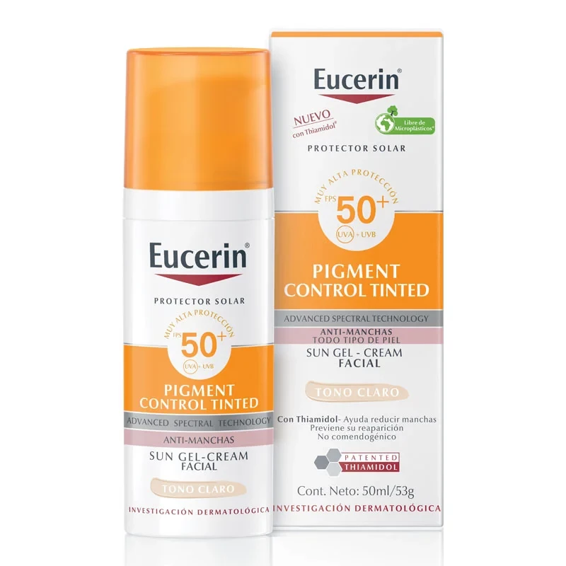 EUCERIN GEL PROTECTOR SOLAR ANTIMANCHAS TONO CLARO FPS50 X 50ML