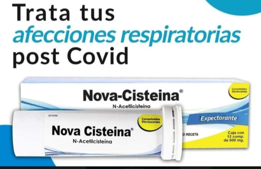 NOVACISTEINA COMPRIMIDOS EFERVECENTES 600MG x 12