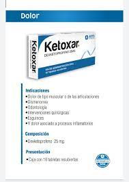 KETOXAR 25MG X 10 TABLETAS