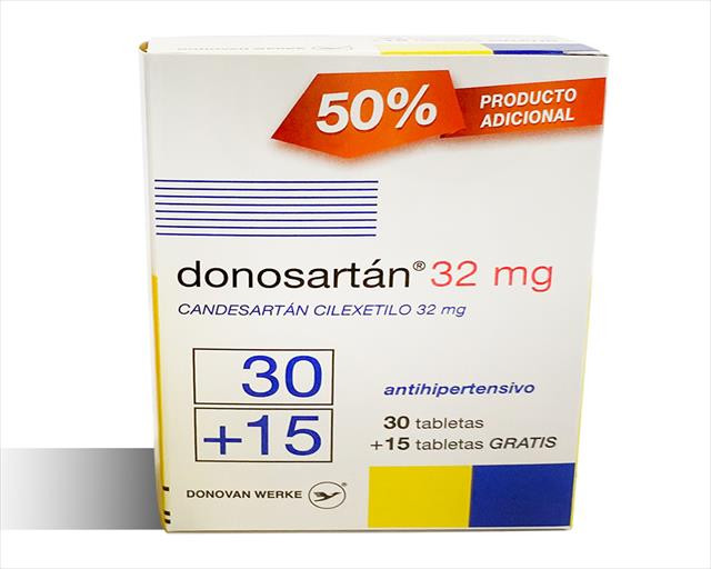 DONOSARTAN 32MG X 30+15 TABLETAS