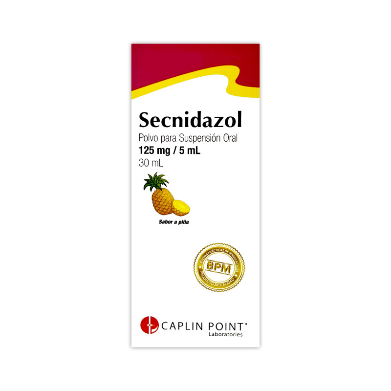 SECNIDAZOL 125 MG 5  ML  SUSPENSION 30 ML DE 1 FRASCO