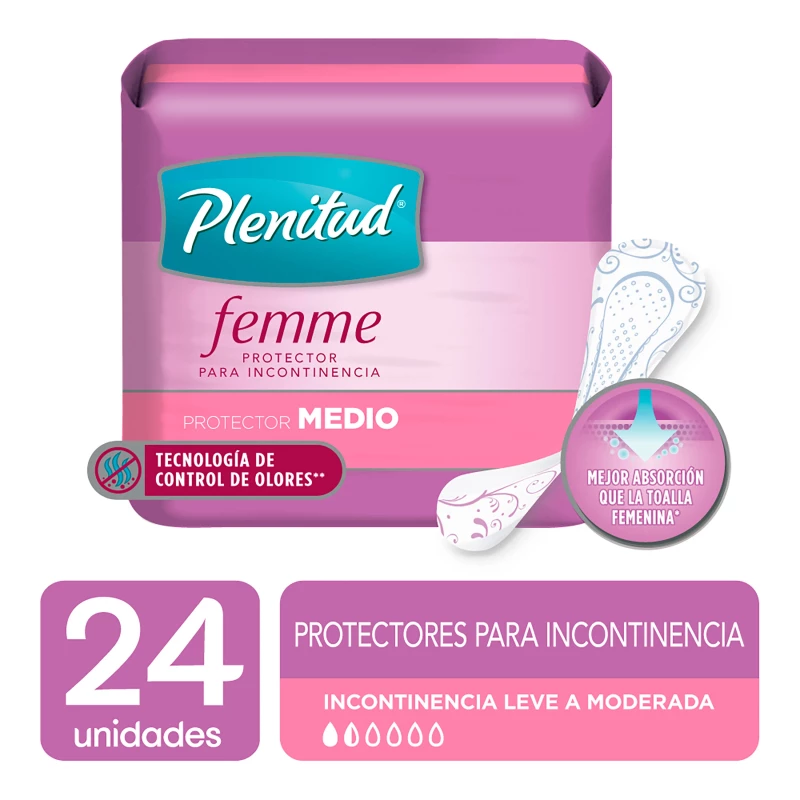 PLENITUD FEMME PROTECTORES X 24