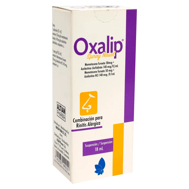 OXALIP 50MCG/140MCG X 18 ML SPRAY NASAL