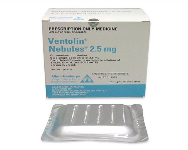 VENTOLIN NEBULES 2.5MG/2.5ML X 20 NEBULES