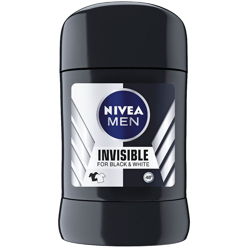 NIVEA DEO STICK INVISIBLE FOR BLACK &WHITE MEN 50 G