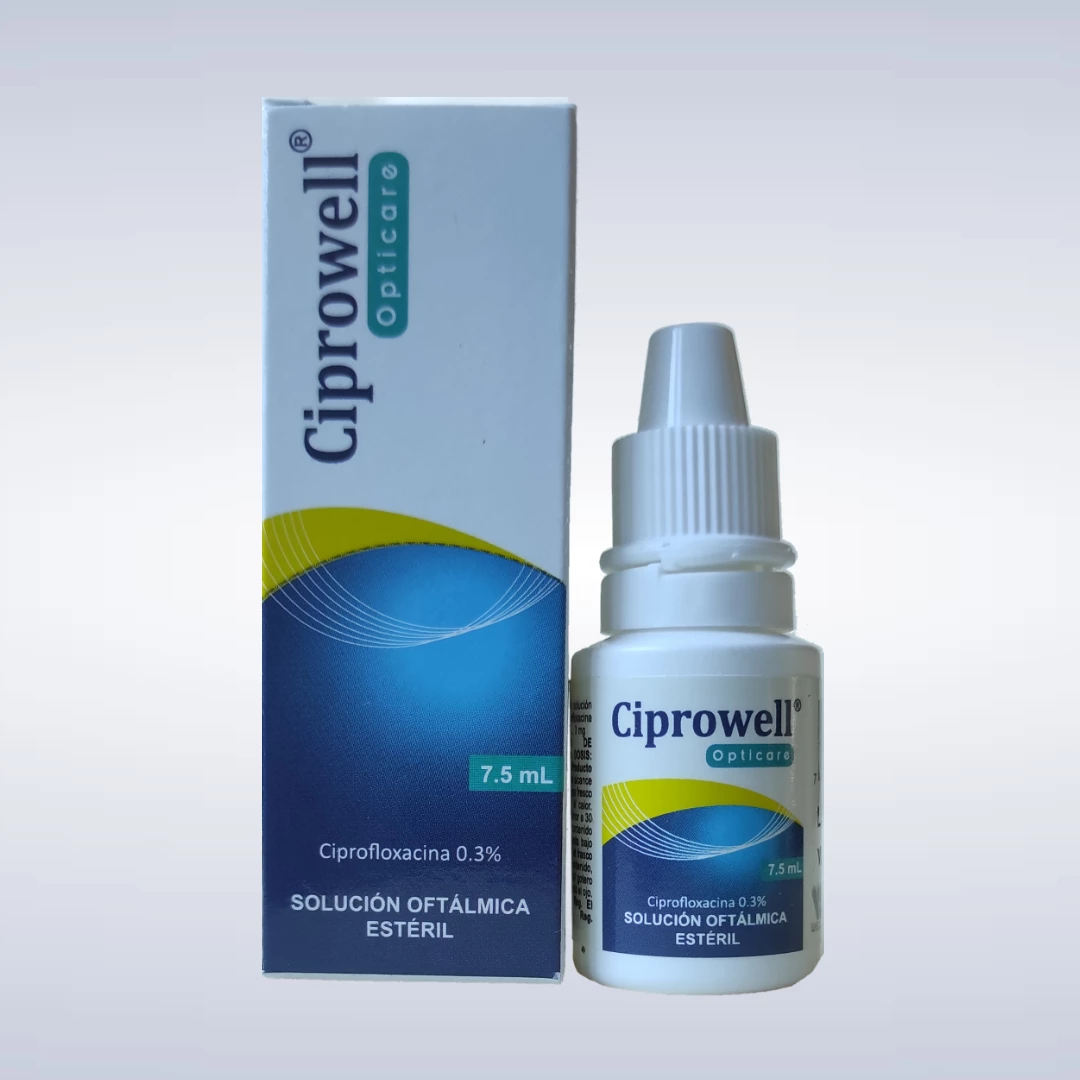 CIPROWELL SOLUCION OFTALMICA X 7.5 ML