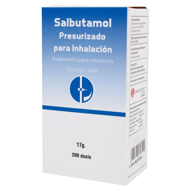 SALBUTAMOL CAPLIN X 17 G INHALADOR