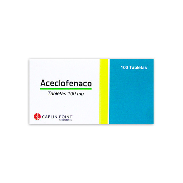 ACECLOFENACO CAPLIN TABLETAS X 100