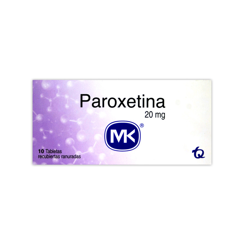 PAROXETINA MK 20MG X 10 TABLETAS