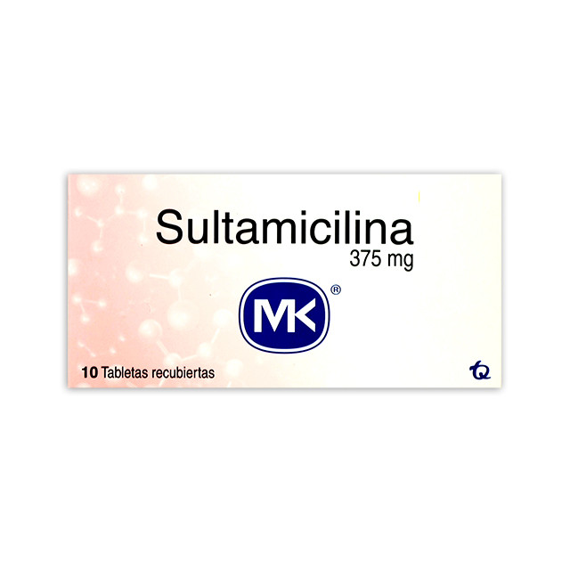 SULTAMICILINA MK 375MG X 10 TABLETAS