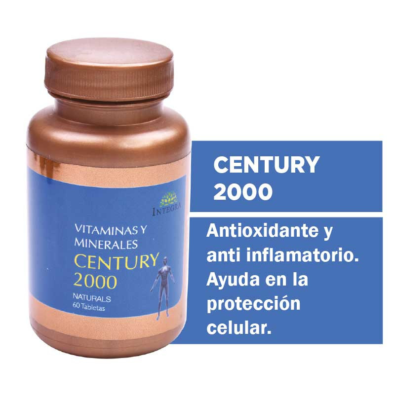 VITAMINAS Y MINERALES CENTURY TABLETAS 2000 X 60