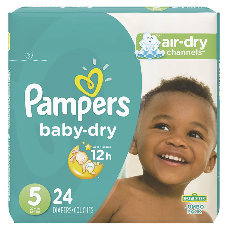 PAÑAL PAMPERS BABY DRY TALLA 5 X 24 UDS