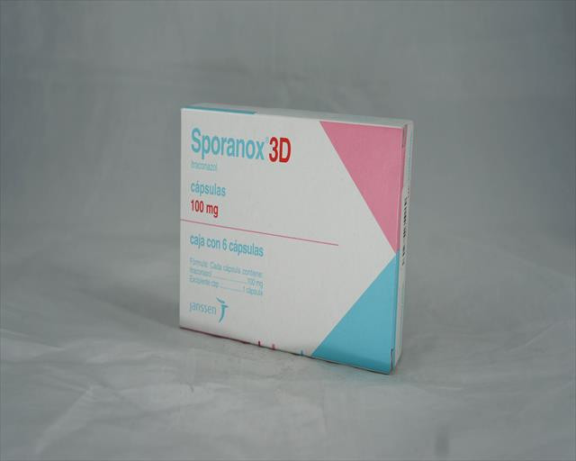 SPORANOX 3D 100 MG X 6 CAPSULAS