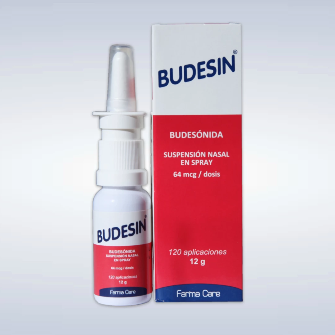 BUDESIN SPRAY NASAL 64MCG X 12 G (120 APLICACIONES)