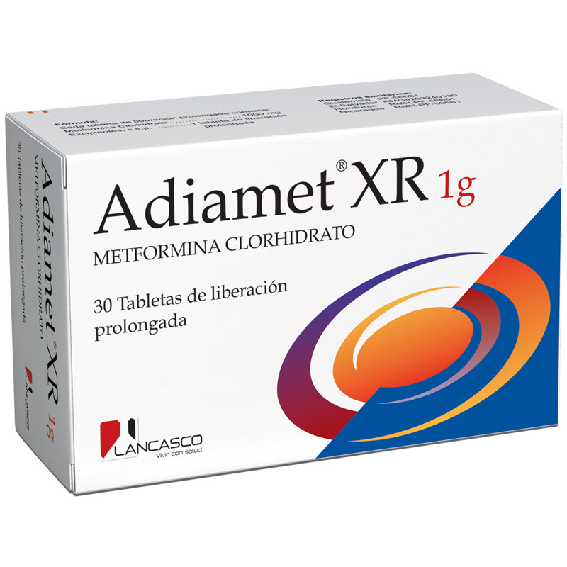 ADIAMET XR TABLETAS 1G X 30