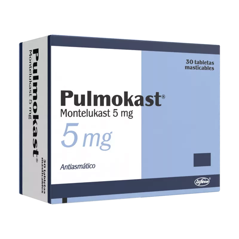 PULMOKAST 5 MG X 30 TABLETAS MASTICABLES