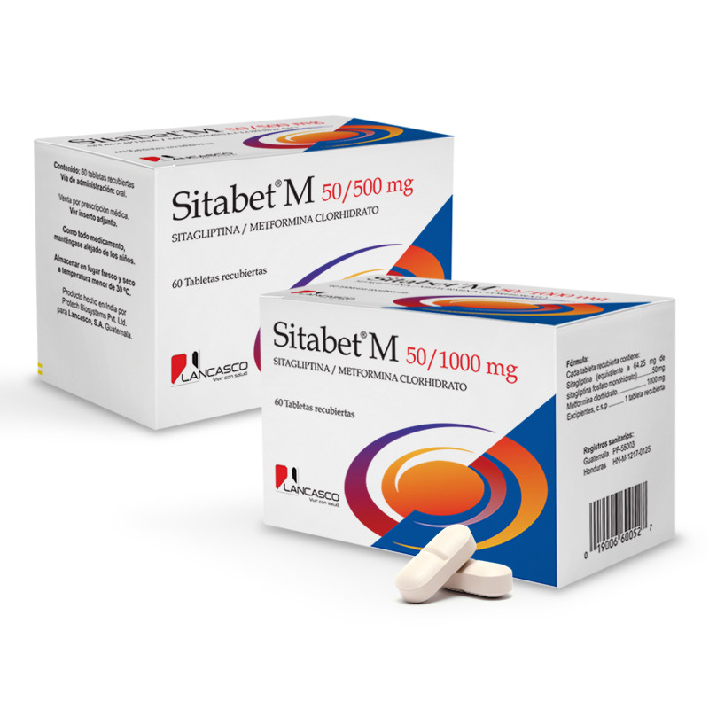 SITABET M TABLETAS 50/500MG X 60