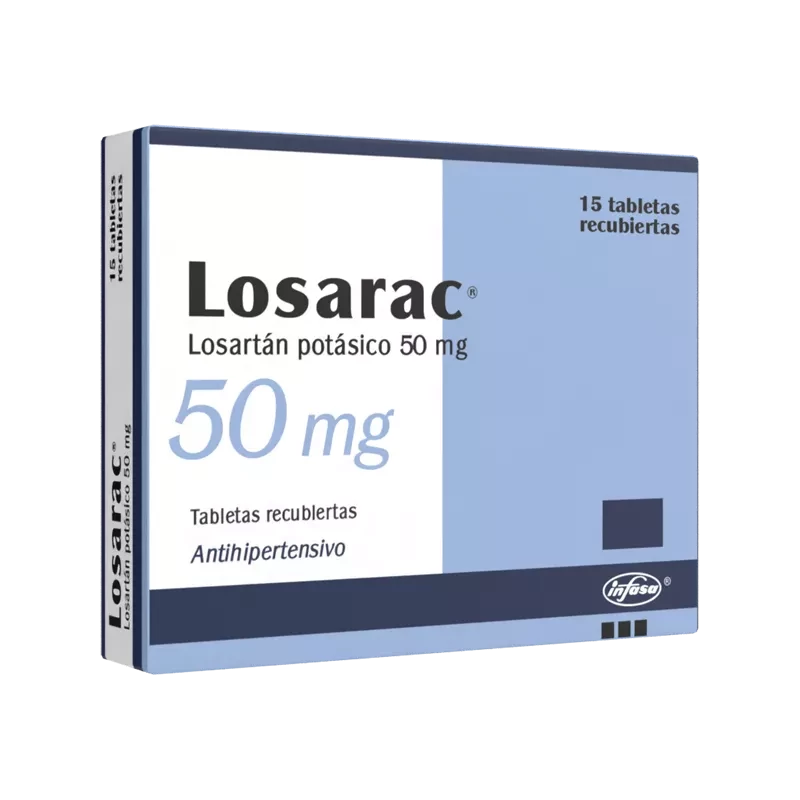 LOSARAC 50 MG X 15 TABLETAS