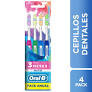 CEPILLO ORAL-B PROSALUD X 4 (PACK ANUAL)