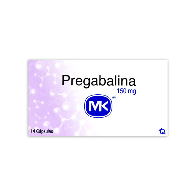 PREGABALINA MK CAPSULAS 150MG X 14