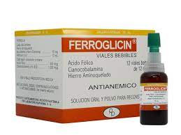 FERROGLICIN VIALES BEBIBLES  X12