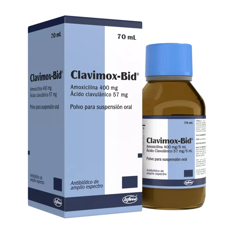 CLAVIMOX BID 400/57 X 70 ML SUSPENSION