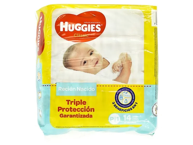 HUGGIES CLASSIC MANZ P X 14