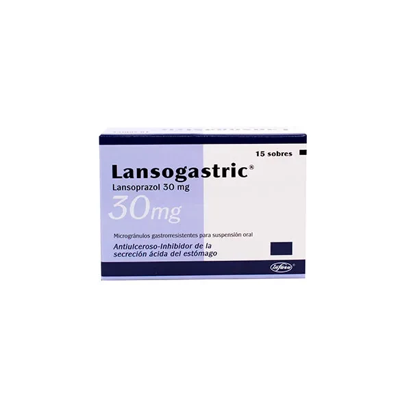 LANSOGASTRIC X 30 MG X 15 SOBRES SUSPENSION